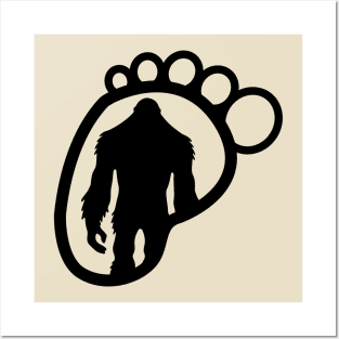 Bigfoot Footprint Posters and Art